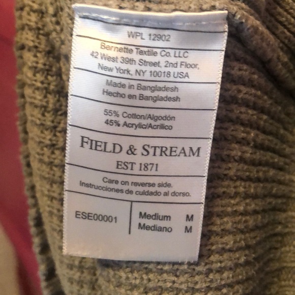 Men's field and stream medium sweater - Picture 4 of 4